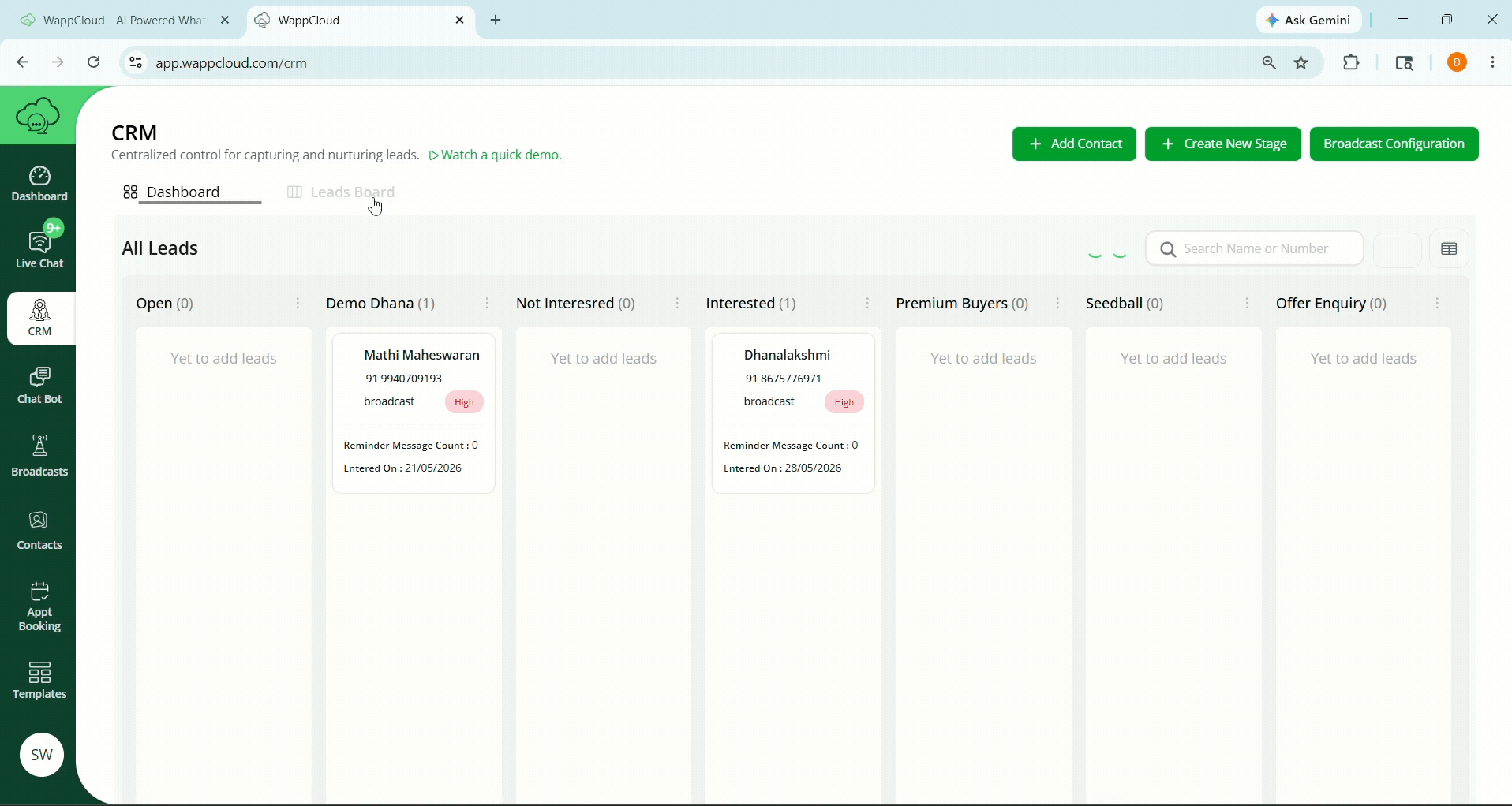 CRM Set Priority