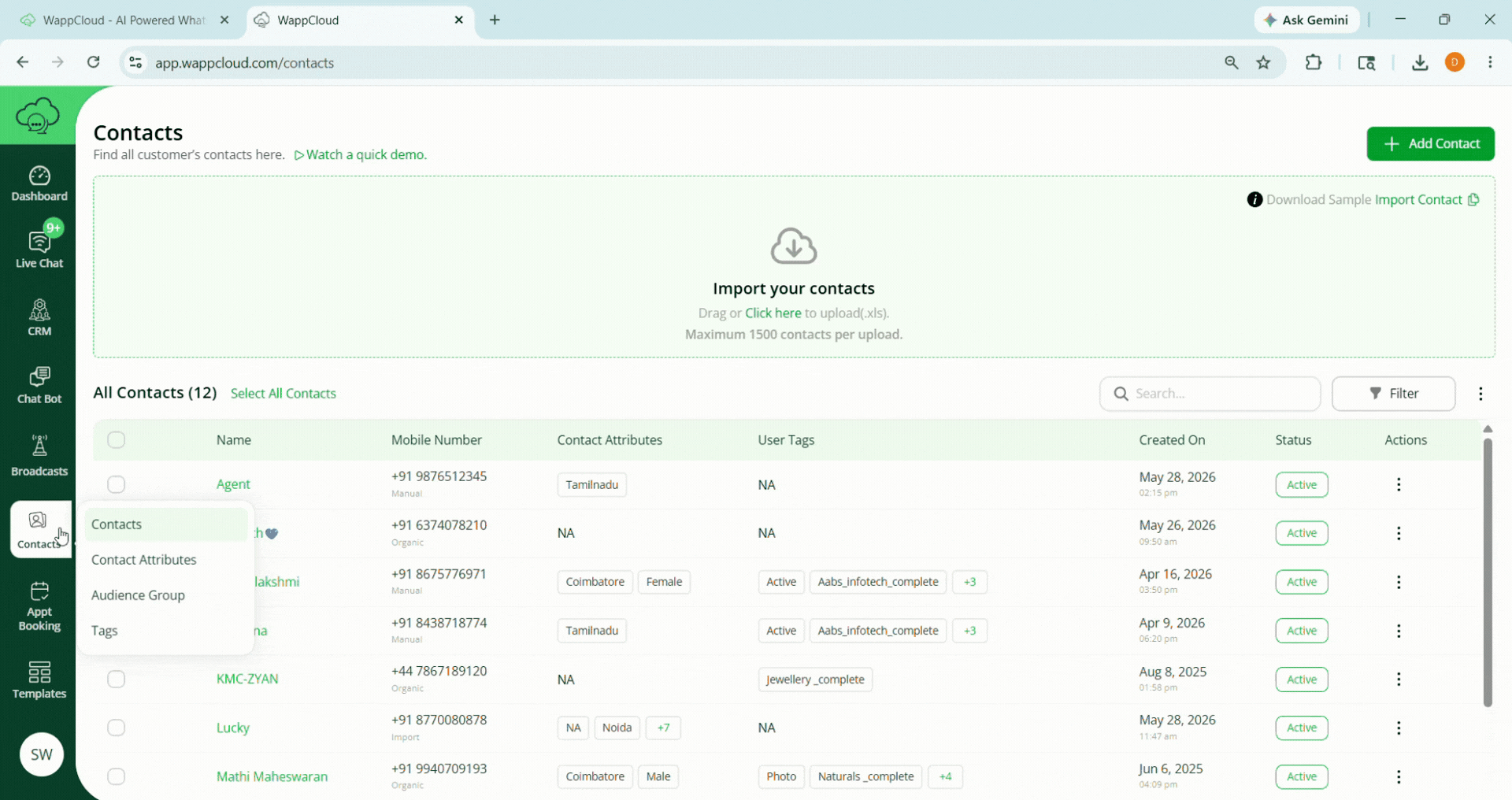 User Tag Creation